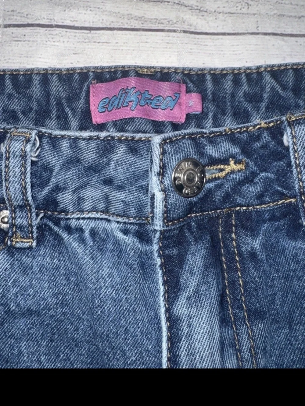 Edikted Wide Leg Jeans M Medium 100% Cotton